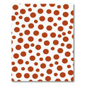 Rustic Terracotta Polka Dot Scatter Rug