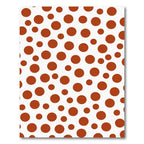 Rustic Terracotta Polka Dot Scatter Rug