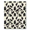Black White Abstract Ink Blot Rug