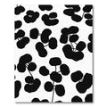 Black Bold Leafy Branch Arrangement Rug