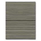 Textured Black Cream Striped Field Rug