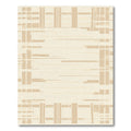 Abstract Beige Geometric Fragment Rug