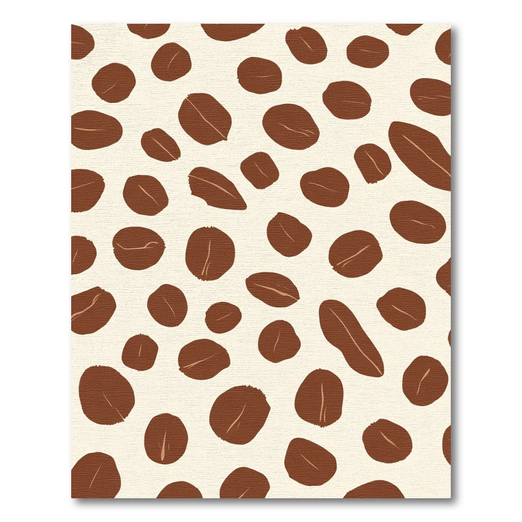 Brown Coffee Bean Scatter Rug