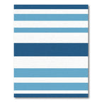 Classic Blue White Stripe Harmony Rug
