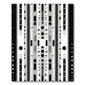 Monochromatic Abstract Geometric Stripes Rug