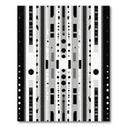 Monochromatic Abstract Geometric Stripes Rug