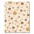 Earthy Tan Scattered Circles Rug