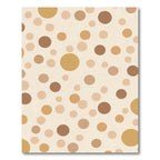 Earthy Tan Scattered Circles Rug