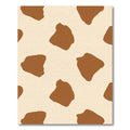Cream Brown Animal Spots Rug