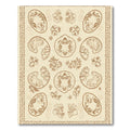 Brown Fauxidermy Botanical Medallion Rug