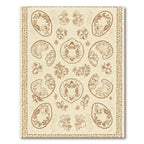 Brown Fauxidermy Botanical Medallion Rug