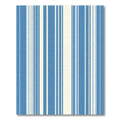 Coastal Blue And Cream Striped Rug