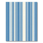 Coastal Blue And Cream Striped Rug