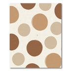 Earthy Brown Polka Dot Circles Rug