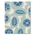 Blue Botanical Organic Abstract Rug