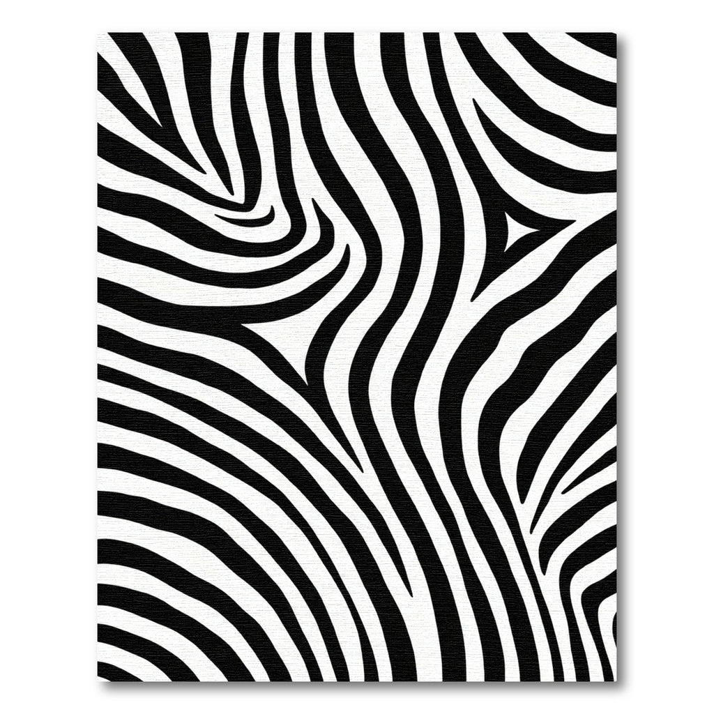 Bold Black White Zebra Stripe Pattern Rug