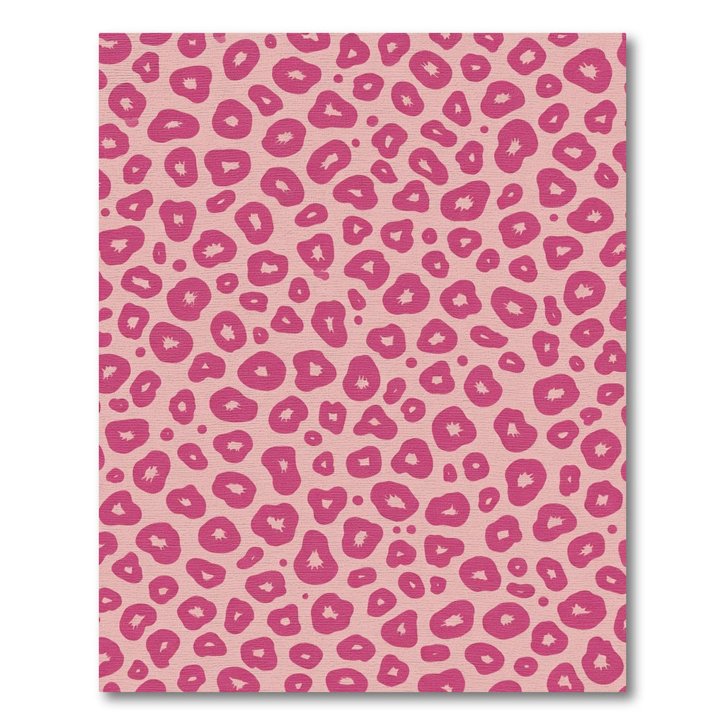 Pink Leopard Spots Contemporary Animal Rug