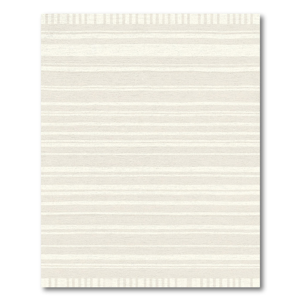 Cream Striped Hand Drawn Lines Rug