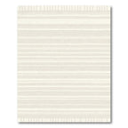 Cream Striped Hand Drawn Lines Rug