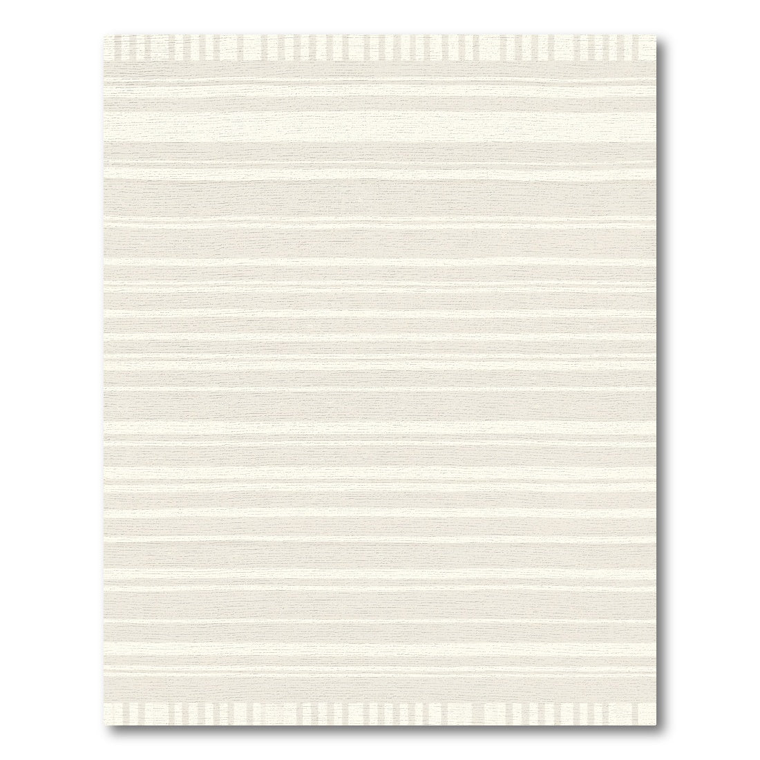 Cream Striped Hand Drawn Lines Rug