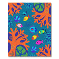 Bright Coral Fish And Seaweed Scene Rug