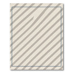 Neutral Beige Diagonal Stripe Rug