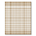 Brown Tan Plaid Classic Weave Rug
