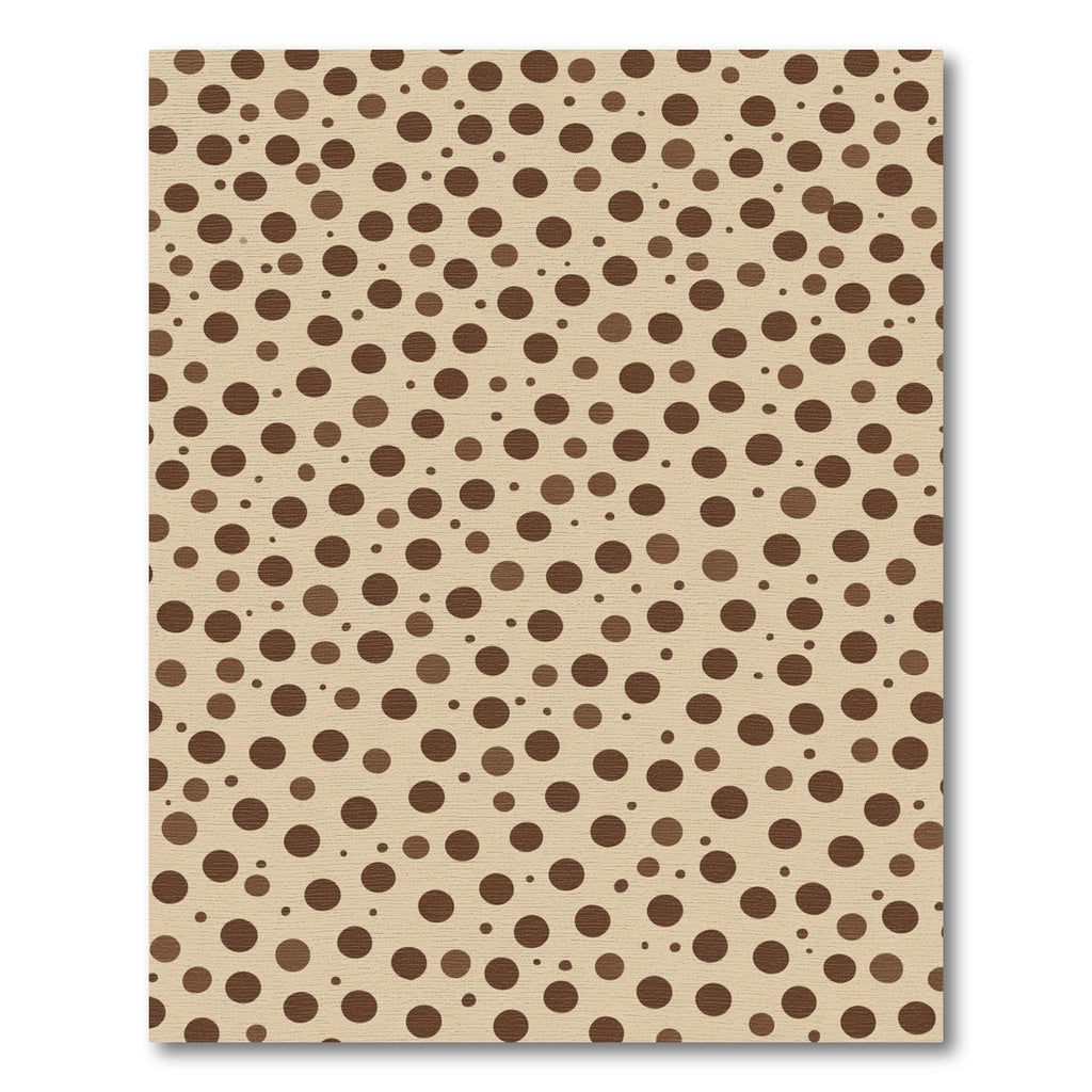 Earthy Speckled Circles Pattern Rug