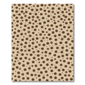 Earthy Speckled Circles Pattern Rug