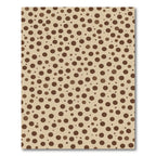 Earthy Speckled Circles Pattern Rug