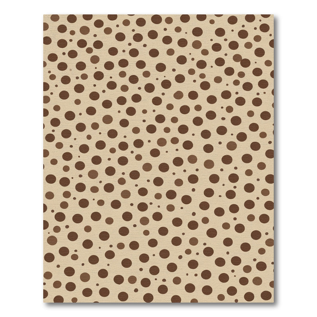 Earthy Speckled Circles Pattern Rug