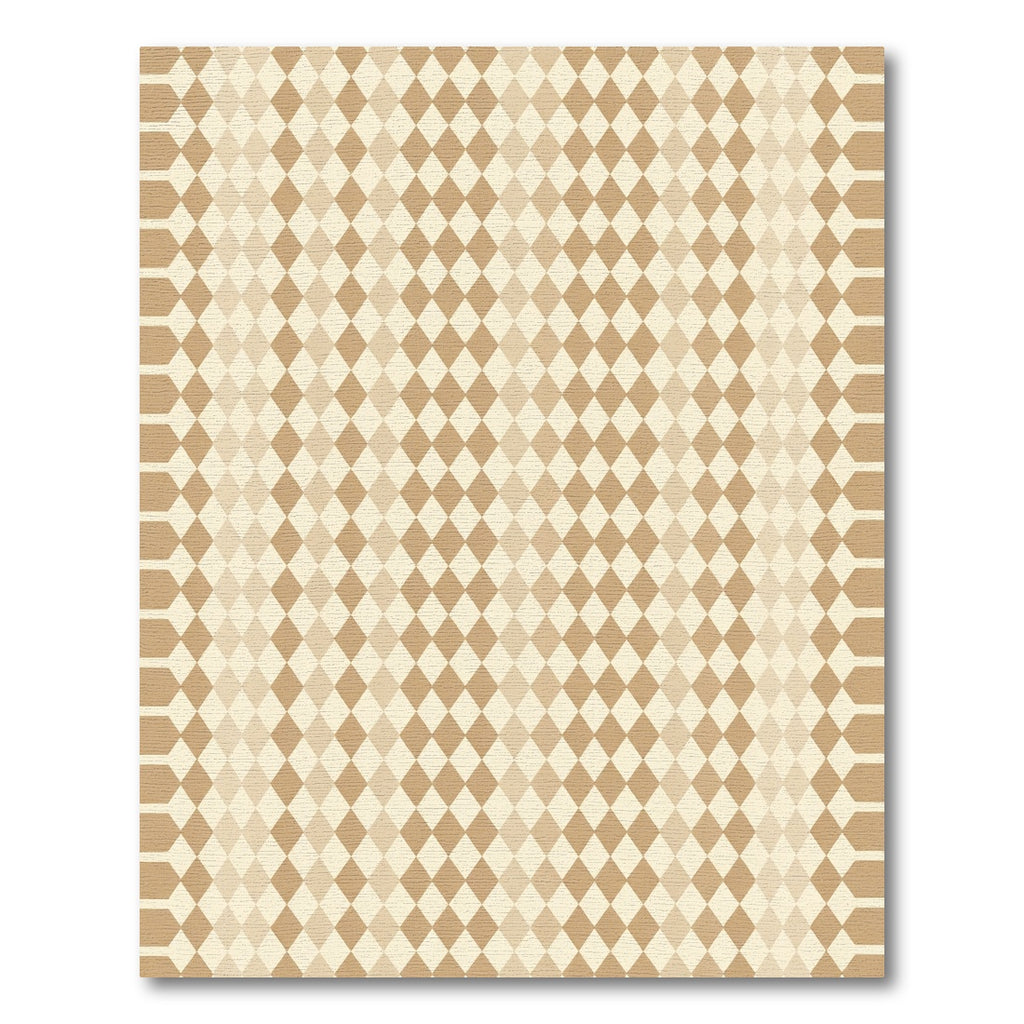 Earthy Diamonds Gradient Square Rug