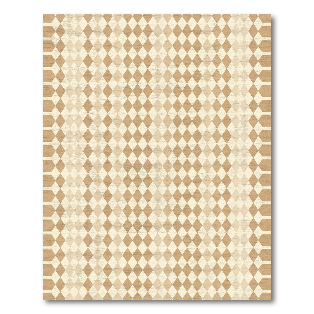 Earthy Diamonds Gradient Square Rug