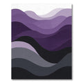 Deep Purple Gradient Wavy Layers Rug