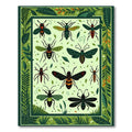 Green Fauna Insect Collection Rug