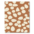 Terracotta Cream Organic Pebble Scatter Rug