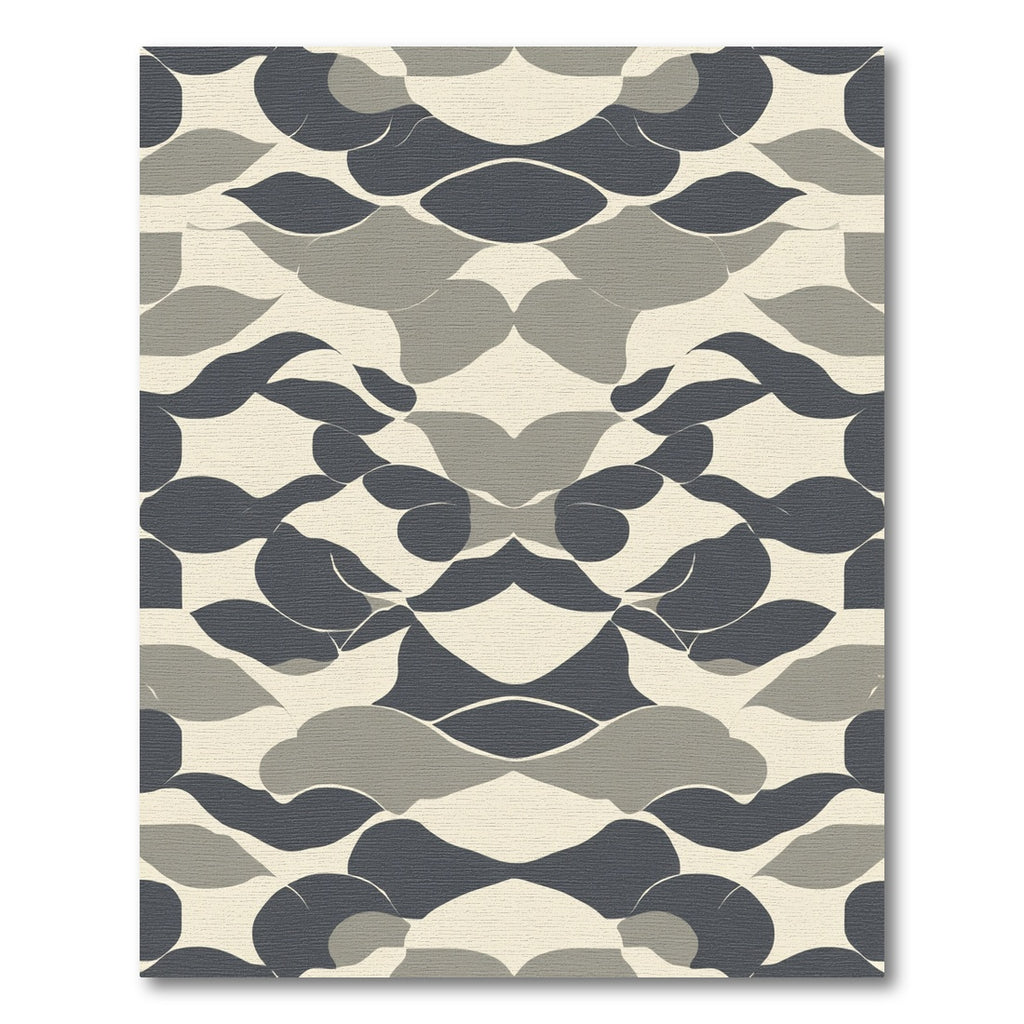 Modern Neutral Organic Wave Rug