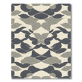 Modern Neutral Organic Wave Rug