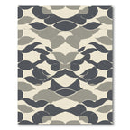 Modern Neutral Organic Wave Rug