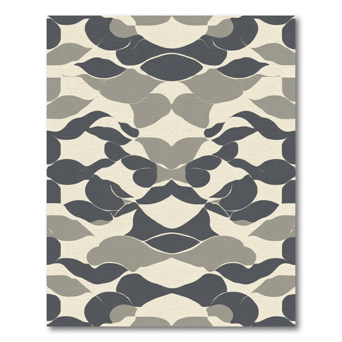 Modern Neutral Organic Wave Rug