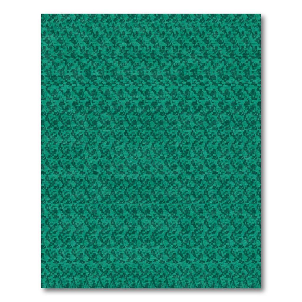 Teal Distorted Stripe Rug