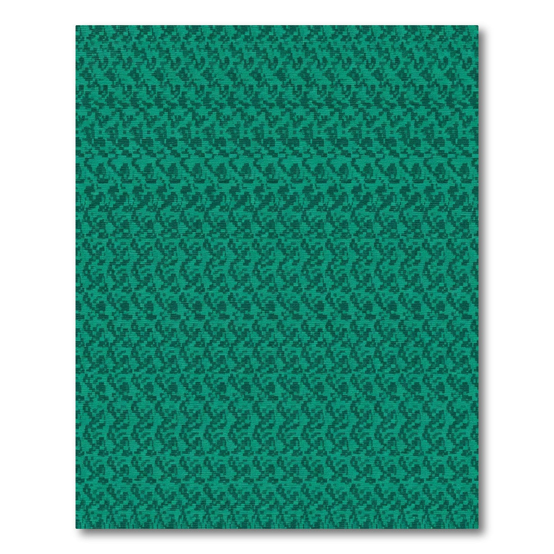Teal Distorted Stripe Rug