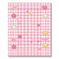 Pink Gingham Smiley Hearts Stars Rug