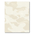 Creamy Beige Abstract Camouflage Rug