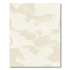 Creamy Beige Abstract Camouflage Rug