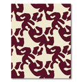 Crimson Abstract Organic Composition Rug