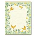 Golden Birds Floral Border Rug
