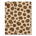 Brown Blotchy Irregular Circles Rug
