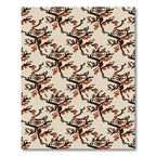 Rustic Sepia Branch Tree Harmony Rug