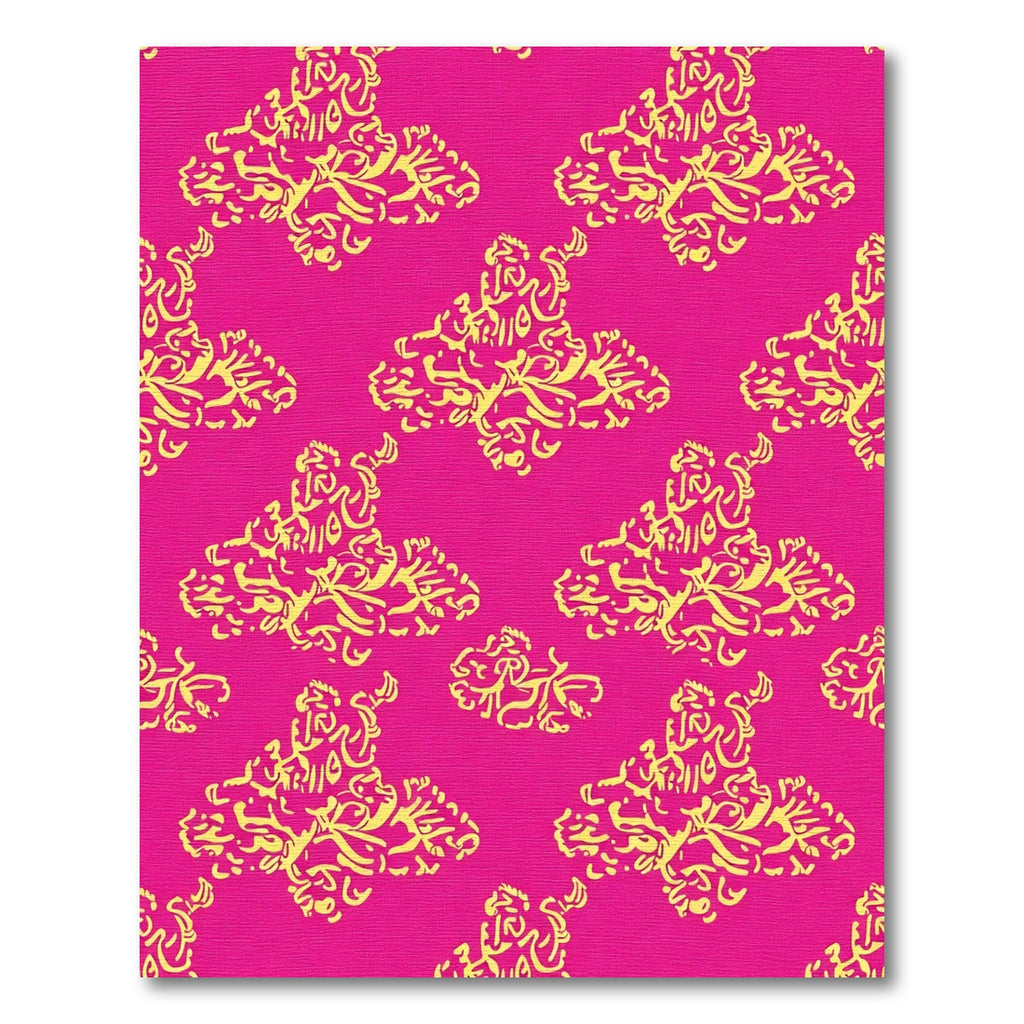 Vivid Yellow Butterfly Scroll Design Rug